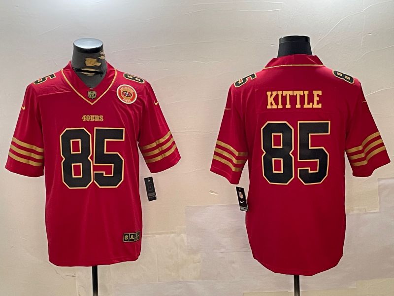 Men San Francisco 49ers #85 Kittle Red Gold 2024 Nike Limited NFL Jersey style 12305->san francisco 49ers->NFL Jersey